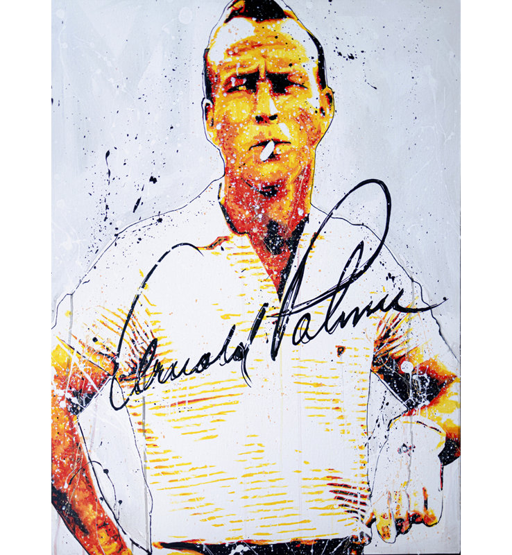 Impression sur toile tendue, "Arnold Palmer", H 18 po x l 15 po x P 1,5 po