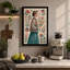 Woman in Botanical Frame Boho - Wrapped Canvas-1002260312-1002260313