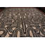 Tapis moderne surdimensionné noir et blanc Art Deco