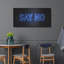 Latitude Wall «Say No In Neon Blue» par Luxe Portfolio, art mural en métal-607980719
