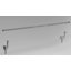 Glenmoral White Stainless Steel Adjustable 70cm to 120cm 2cm Single Curtain Pole-1538896121