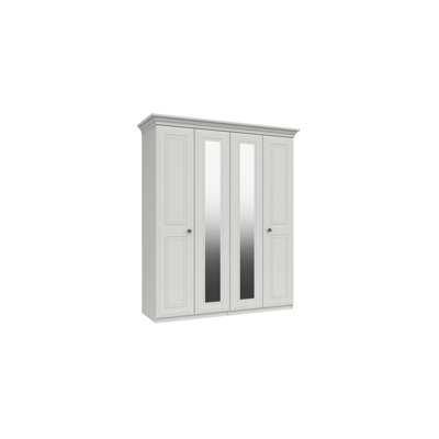 Warminster 4 Door Manufactured Wood Wardrobe