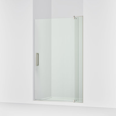 Porte de douche à pivot 48 po x 74 po avec technologie CleanCoat® Revel
