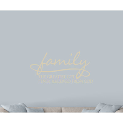 Rane Text & Numbers Non-Wall Damaging Wall Decal