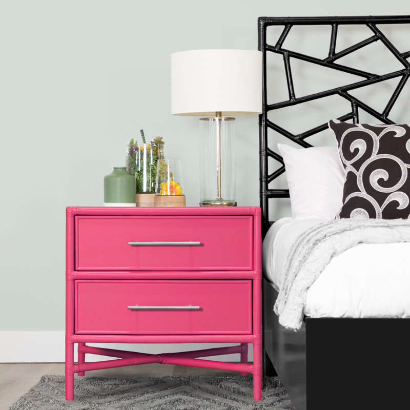 Venice 2 - Drawer Nightstand, Hot Pink