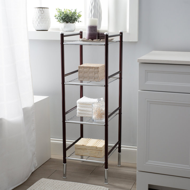 Galasso Metal Freestanding Bathroom Shelves, 14" H x 40.5" W x 13" D