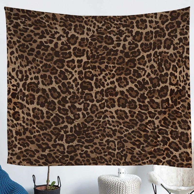 African Safari Animal Pattern Tapestry
