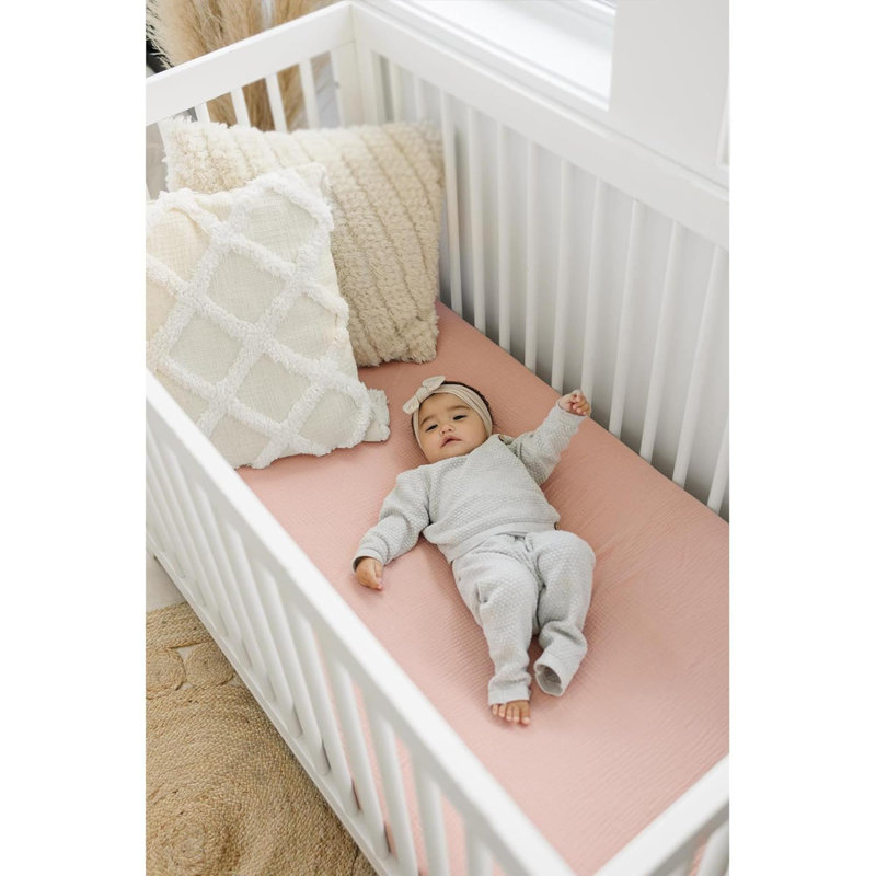 Muslin Crib Sheets For 2 PCS Soft And Breathable Cotton Baby Sheets For Standard Crib Mattress