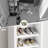 2PCS 71" Shoe Storage Cabinet With 1 Storage Drawer And 4 Adjustable Shelves for Living Room -508557698