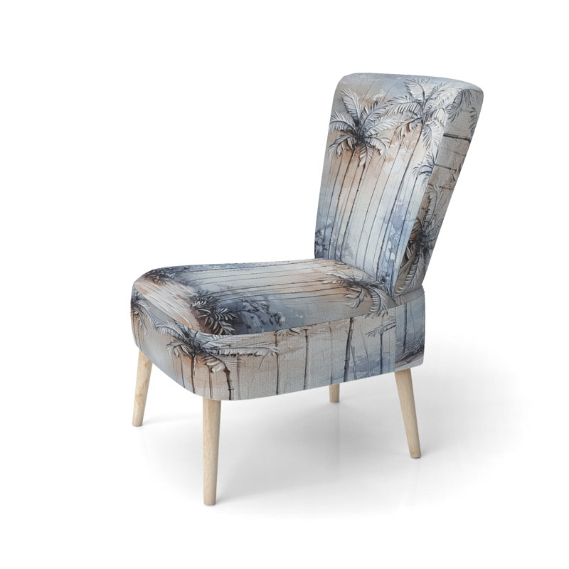 Chaise d'appoint Palm Trees - Tropical, Side Chair Armless