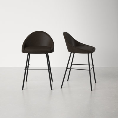 Holmes Faux Leather Upholstered Counter Stool