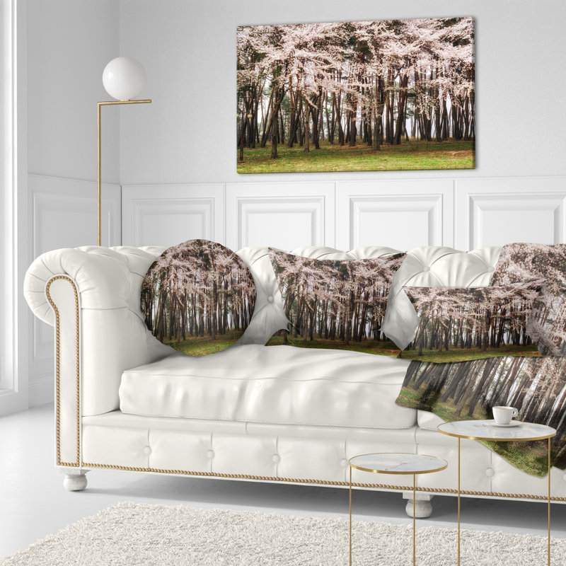 «Cherry Blossoms in Pine Tree», reproduction de photo sur toile tendue, H 20 po x l 40 po x P 1po