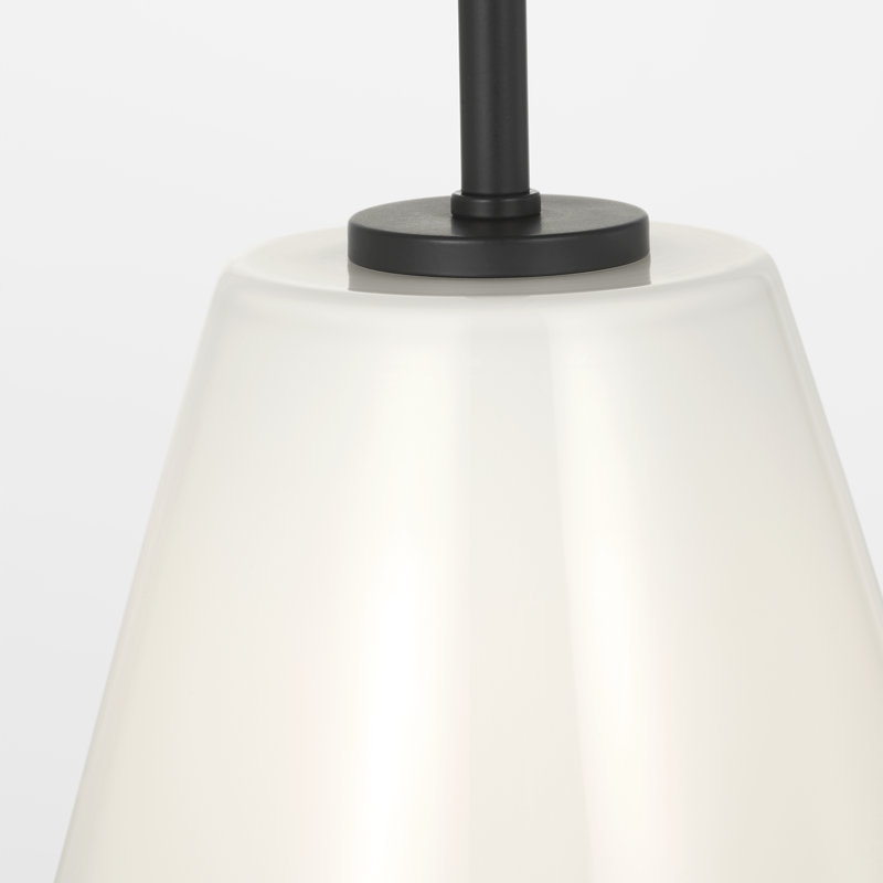Luminaire suspendu à une lumière Hayden, Nuit noire, Blanc