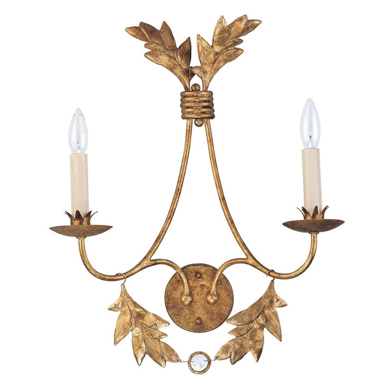Garza Steel Candle Wall Light