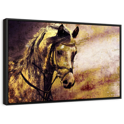 Arabian Horse Portrait Canvas Print