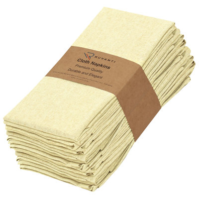 Serviette carrée en polyester et coton