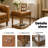 Gladis 3-Piece Faux Leather Coffee Table and End Table Set with Storage-114597117