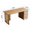 Bureau moderne en bois massif et rotin naturel-516290229