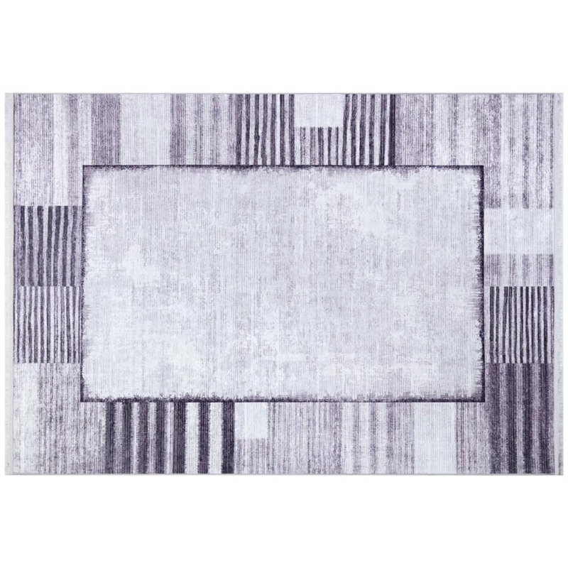 Sonna Performance Cotton Washable Striped Indoor / Outdoor Rug, Runner 3'3" x 9'10"