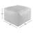 Cleore Galya 22" Wide Genuine Leather Square Pouf-1913009533