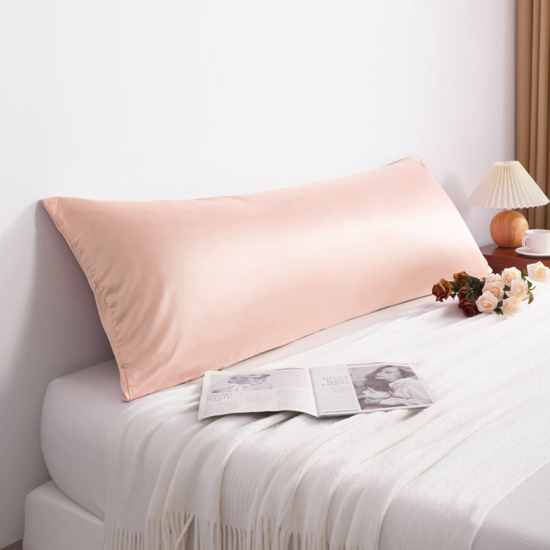 Housse de coussin satiné pour le corps, housse de coussin cachée à fermeture à glissière, refroidissement par glissement - NTBAY