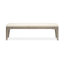 Table de salle à manger extensible rectangulaire avec 2 bancs et 2 chaises-2069413281