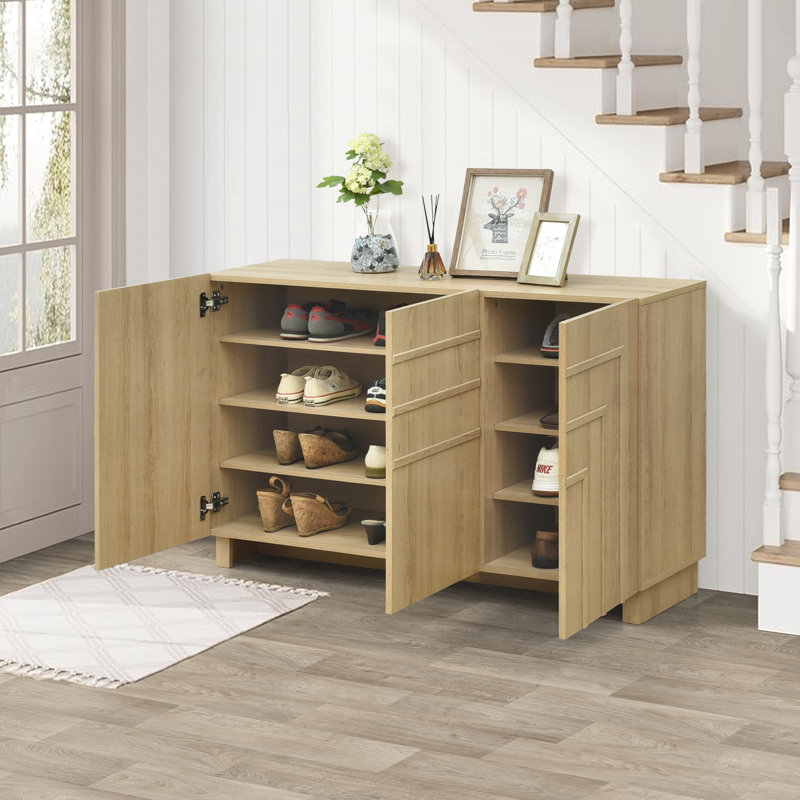 Armoire de rangement pour chaussures Ann, Chêne