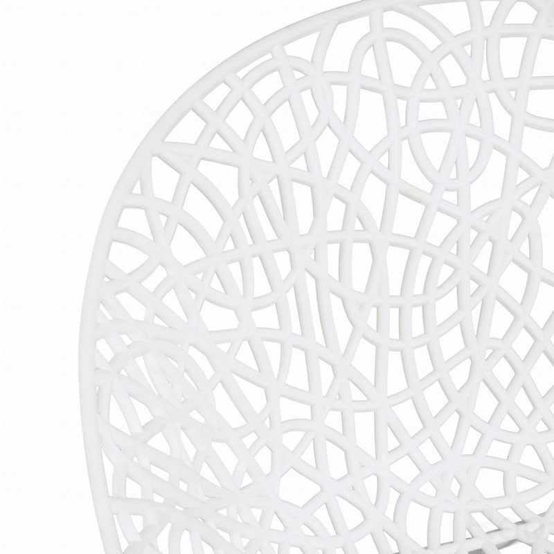 Set Of 2 Outdoor Patio Dining Chair, White