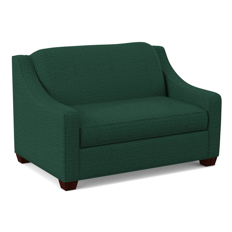 Phillips Convertible Chair, Empire Mahogany, Antic Jade