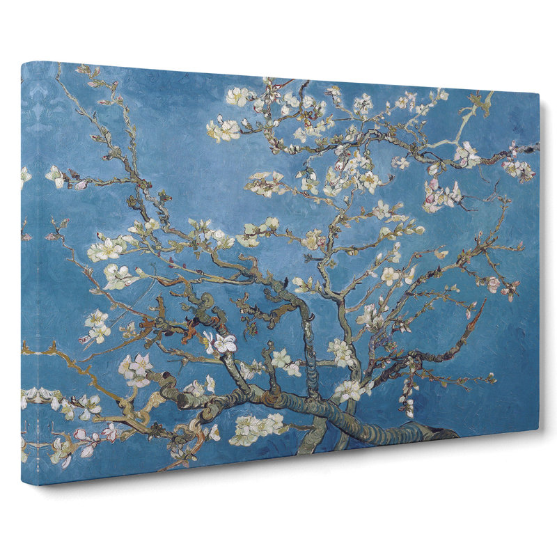 Almond Blossom Branches Vol.2 by Vincent Van Gogh - Wrapped Canvas Painting, 35cm H x 50cm W x 3cm D