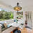 5-Light 19" Tiffany Style Stained Glass Chandelier