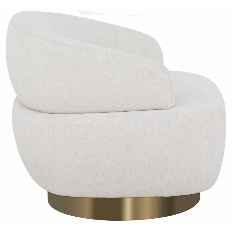 Armchair, 1181 Pearl, Bright Brass