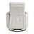 Modern Swivel Glider Reclining Chair Beige Microfiber Upholstery Plush Comfort Matching Pillows Living Room Furniture 1pc-1765653797
