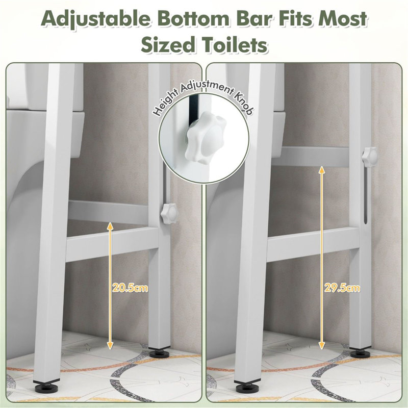 Metal Freestanding Over The Toilet Storage