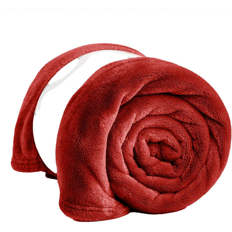 Prime Linens Weighted Throw Blanket, King, Red