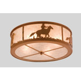Rustic Lodge 4 - Light Flush Mount