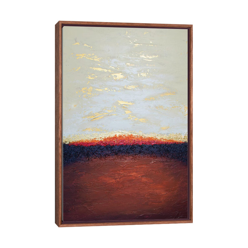 Deep Emergence - Print on Canvas, 66.04 cm H x 45.72 cm W, Classic Brown Wood Framed
