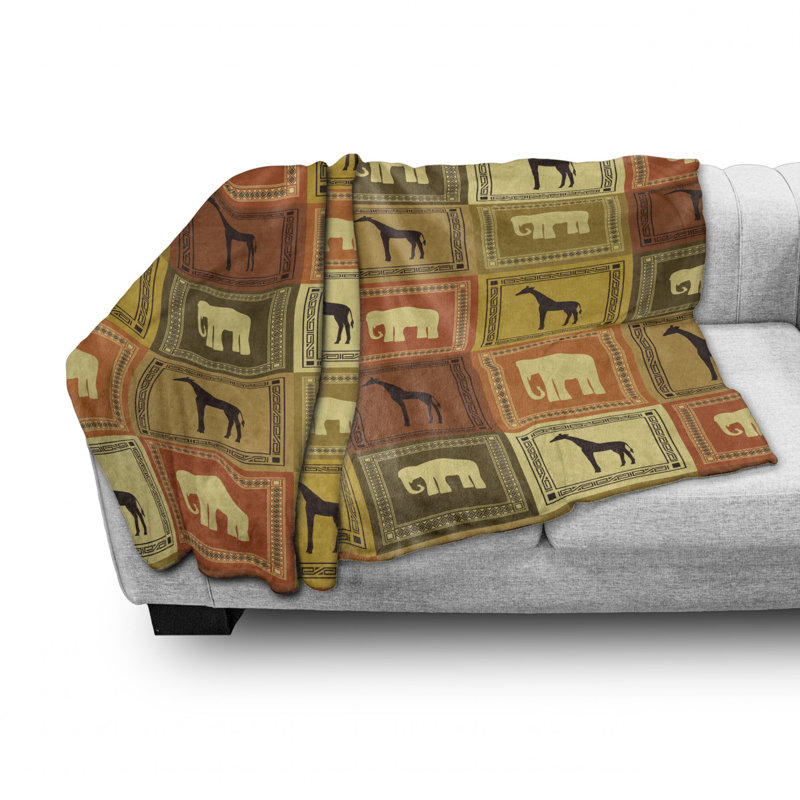 Hand Woven Throw Blanket, 70" W x 90" L