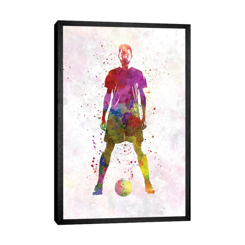 Man Soccer Football Player XI by Paul Rommer - Gallery-Wrapped Canvas Giclée on Canvas, 66.04 cm H x 45.72 cm W