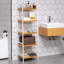Agnese Solid Wood Bathroom Shelves