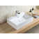 A&E Bath And Shower Colves 16.5'' Glossy White Ceramic Rectangular Bathroom Sink with Overflow