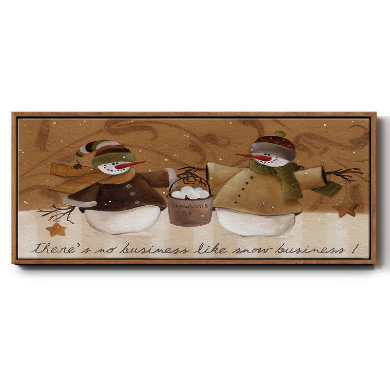 Snowballs- Framed Canvas