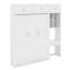 Lit escamotable double pleine grandeur avec bureau