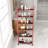 6-Tier Rolling Cart Gap Kitchen Slim Slide Out Storage Tower Rack with Wheels-109187899-109187900