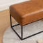 Banc rembourré en similicuir Mikhajlo-818014205
