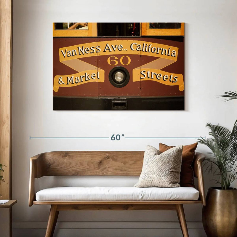 Retro Cable Car, 30" H x 45" W