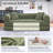 Boneless 80.7" Corduroy Sleeper Sofa Modular Sofa Bed Compression Foam Couch Bed With 2 Pillows - No Assembly Required-1269532579