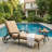 Outdoor Chaise Lounge , Cushion Included-1270871727