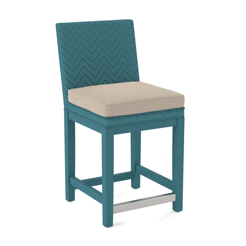 Upholstered Stool, Eggshell Crypton Performance; 0884-93, Celery Finish