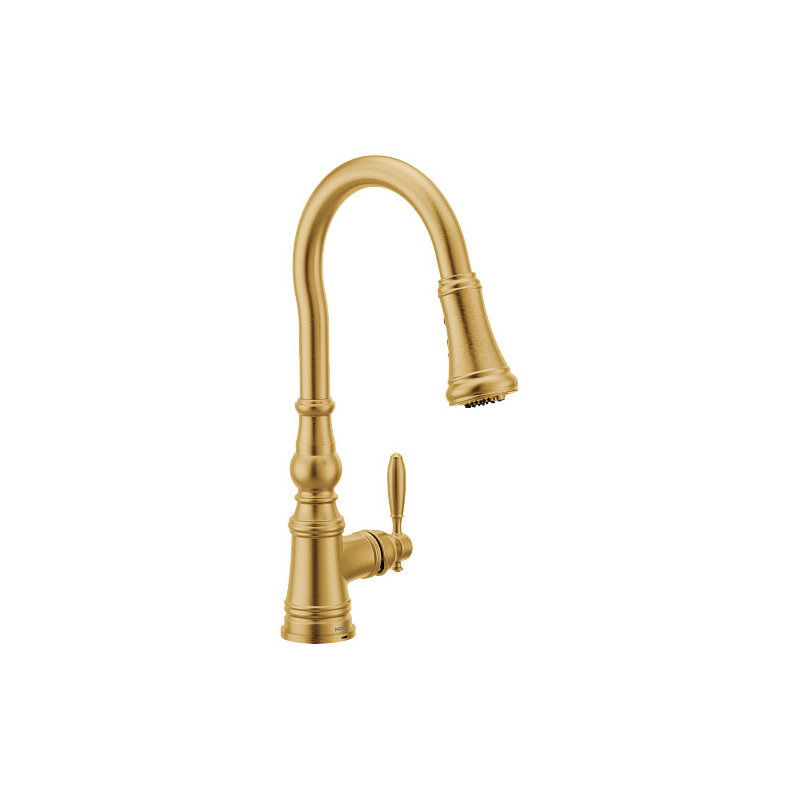Weymouth 3 In 1 Water Filtration Pulldown Kitchen Faucet, Gold